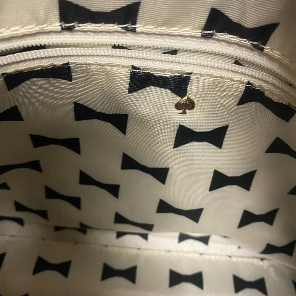 kate spade Gray and Black Sophisticated Leather Bedford Satchel